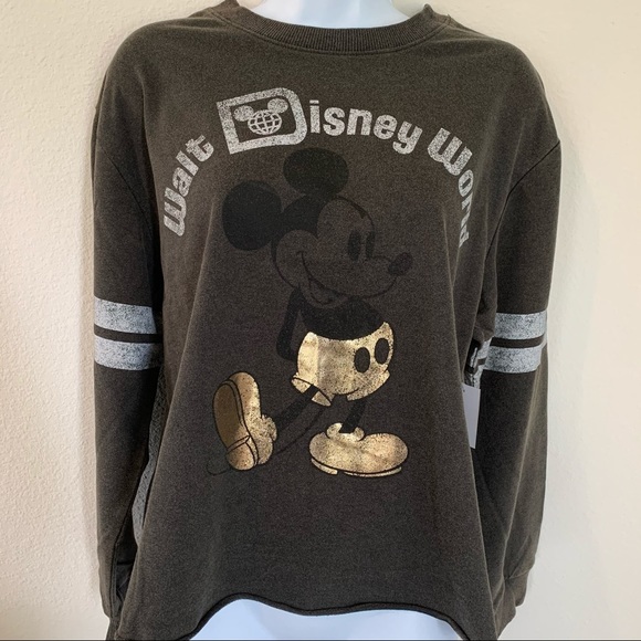 Disney Tops - Disney Vintage Mickey Mouse Black Long Sleeve